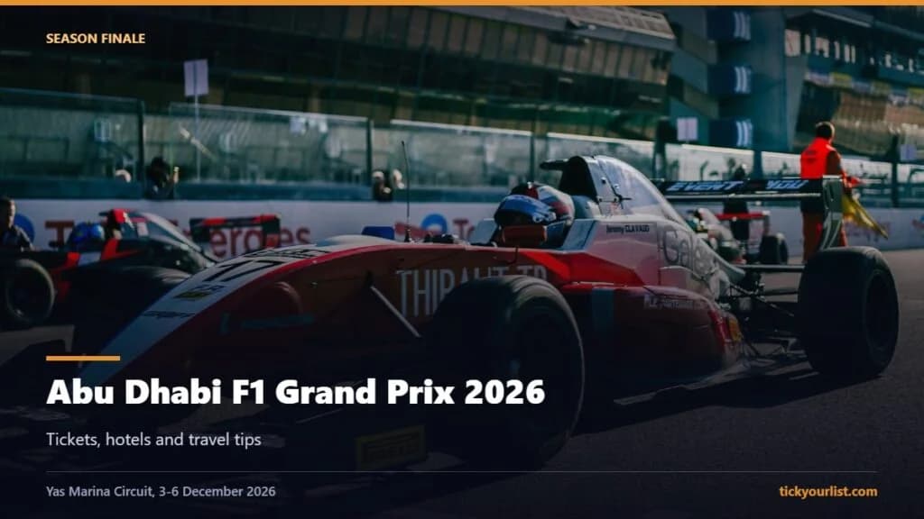 Abu Dhabi F1 Grand Prix 2026 tickets hotels and travel tips